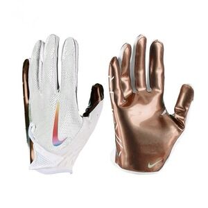 NIKE‎ Vapor Jet 7.0 Receiver Football Gloves White Iridescent Sz M *NEW*